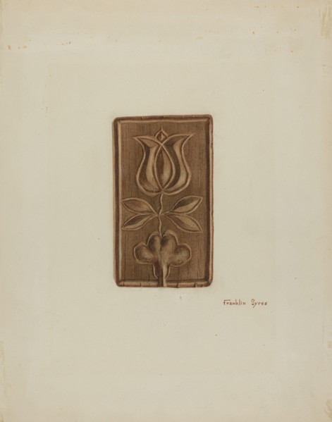 Pa. German Cake Mold, c. 1939.