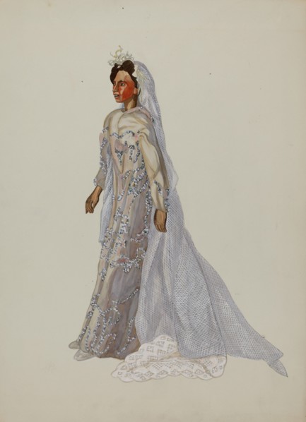 Negro Bride Puppet, c. 1937.