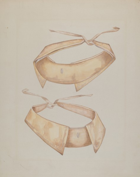 Man's Linen Collar, c. 1937.