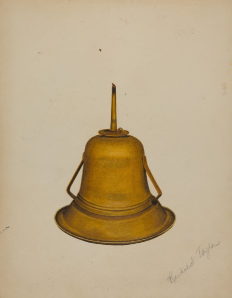 Whale Oil Lamp, c. 1938.