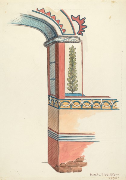 Grille Doors of Wood, 1936. (This is an archway).