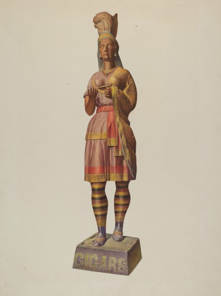 Cigar Store Indian, c. 1940.