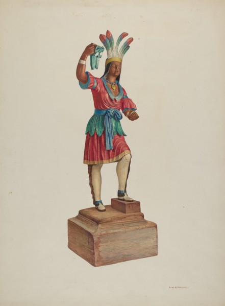 Cigar Store Indian, c. 1939.