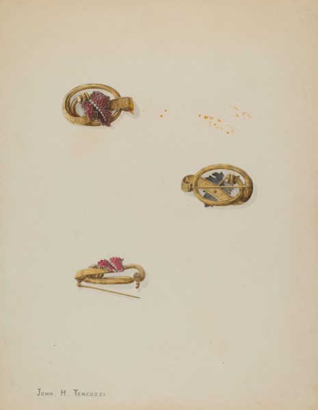 Brooch, c. 1937.