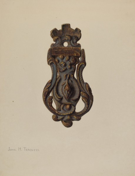 Door Knocker, c. 1940.