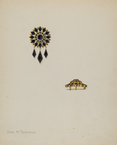 Brooch, c. 1938.