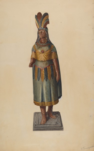 Cigar Store Indian, c. 1938.