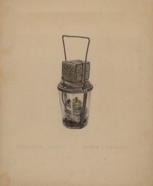 Oil Lamp, c. 1938.