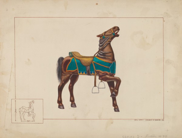 Carousel Horse, c. 1938.