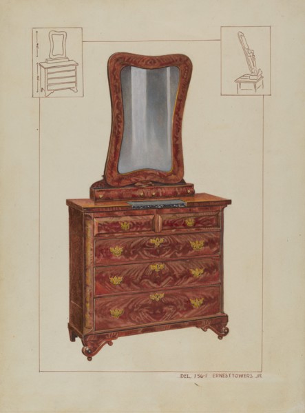 Bureau, c. 1937.