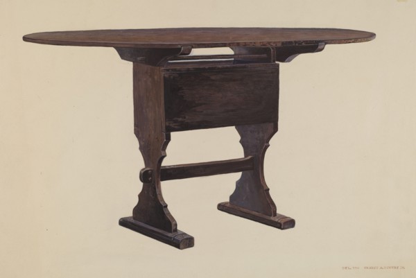 Dining Room Table, c. 1942.