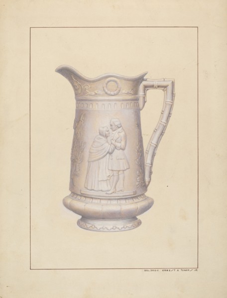 Bisque Water Pitcher, c. 1938.