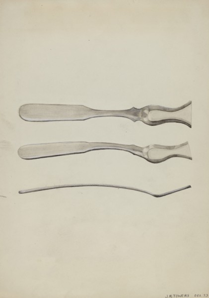 Silver Salt Spoon, c. 1936.