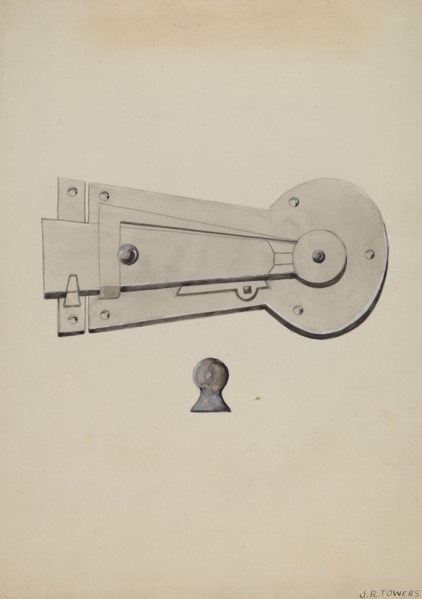 Latch, c. 1936.