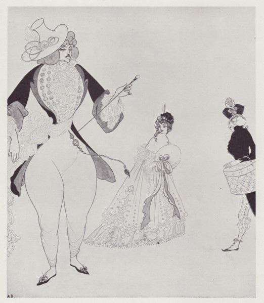 D'Albert in Search of his Ideals, 1897. Creator: Aubrey Beardsley.