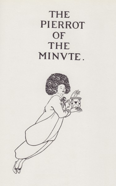 Cover Design to The Pierrot of the Minute, 1897. Creator: Aubrey Beardsley.