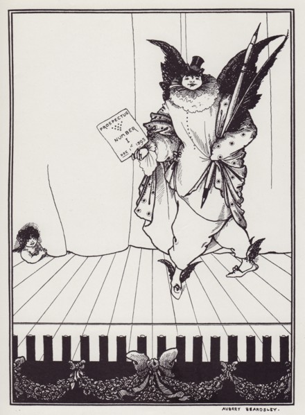Design for the Prospectus of the Savoy, II, 1895. Creator: Aubrey Beardsley.