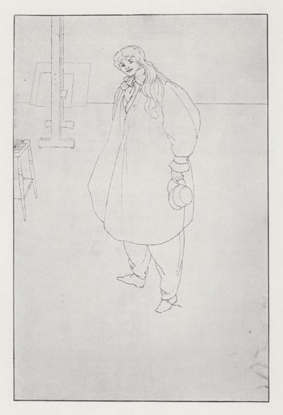 Miss Letty Lind, 1895. Creator: Aubrey Beardsley.