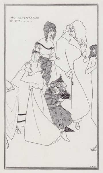 The Repentance of Mrs..., 1894. Creator: Aubrey Beardsley.