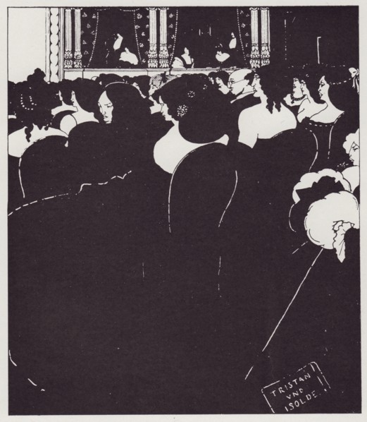 The Wagnerites, 1894. Creator: Aubrey Beardsley.