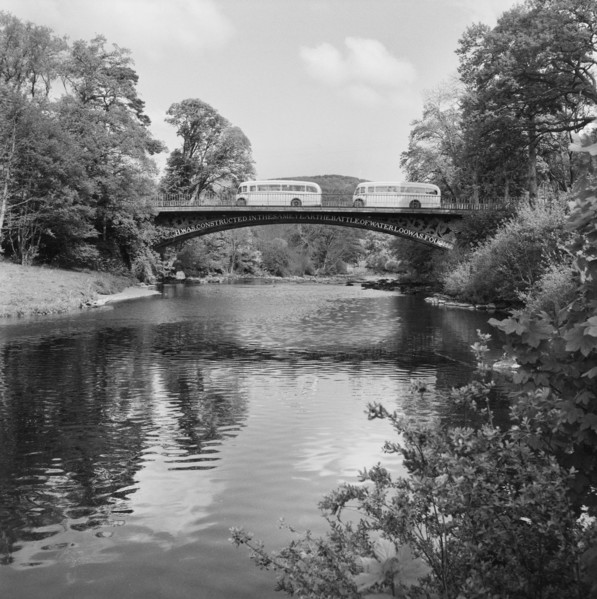 Waterloo Bridge, Betws Y Coed, Wales, 15/05/1954. Creator: John Laing plc.