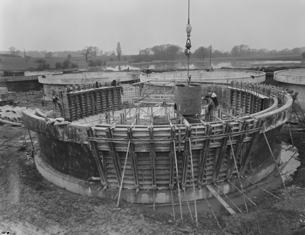 Wanlip Sewage Works, Wanlip, Charnwood, Leicestershire, 31/03/1960. Creator: John Laing plc.
