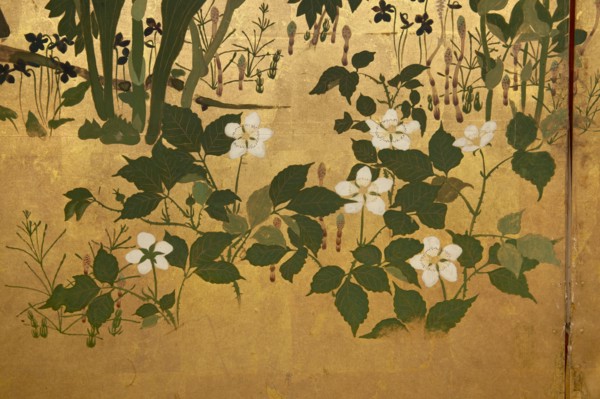 Screen with spring and summer flowers, 1st half of the 18th century. Creator: Watanabe Shiko.