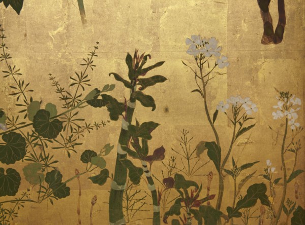 Screen with spring and summer flowers, 1st half of the 18th century. Creator: Watanabe Shiko.
