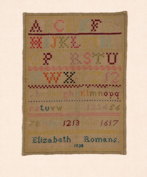 Sampler, Canada, 1838. Creator: Elizabeth Clarke.