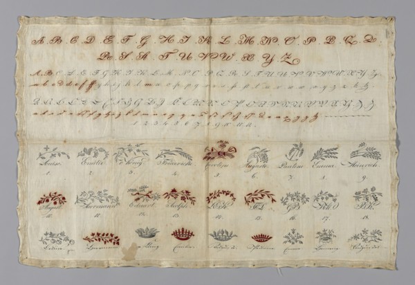 Sampler, Germany, 19th century. Creator: Unknown.