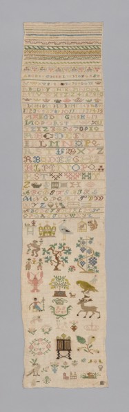 Sampler, Germany, 1787. Creator: Unknown.