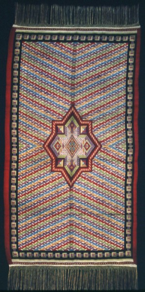 Serape (Interpretation of Mexican Saltillo Serape), Germany, 1875/1900. Creator: Unknown.