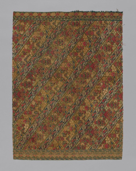 Panel (From woman's trousers), Iran, 1801/50. Creator: Unknown.