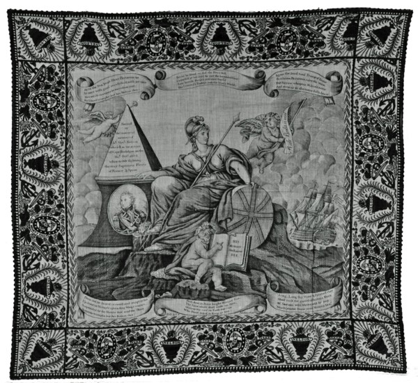 Handkerchief, Scotland, c. 1805. Creator: R. G Anderston & Co.