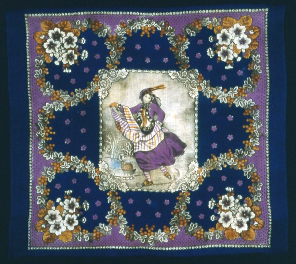 Handkerchief, United States, 1875/1900. Creator: Unknown.