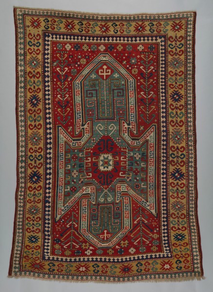 Sewan Kazak Rug, Caucasus, c. 1875. Creator: Unknown.