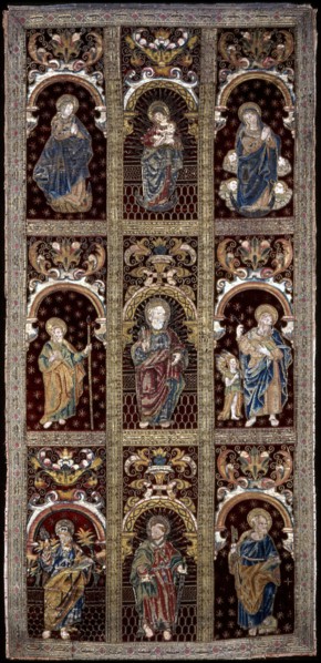 Panel (Made of Reassembled Fragments from Orphrey Bands), Spain, 17th century. Creator: Unknown.