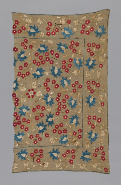 Fragment (Cover or Turban Cover), Turkey, 17th century. Creator: Unknown.