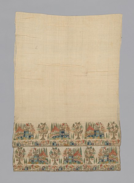Towel or Napkin (Altered), Turkey, 19th century. Creator: Unknown.