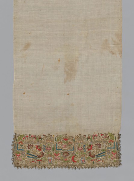 Towel or Napkin, Turkey, 1850/1900. Creator: Unknown.