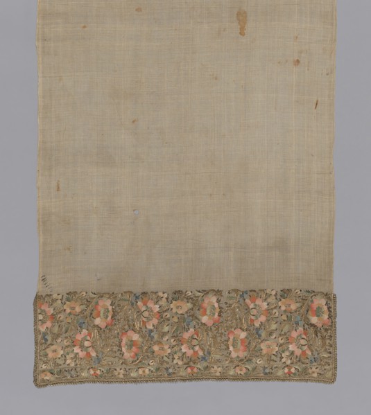 Towel or Napkin, Turkey, 19th century. Creator: Unknown.