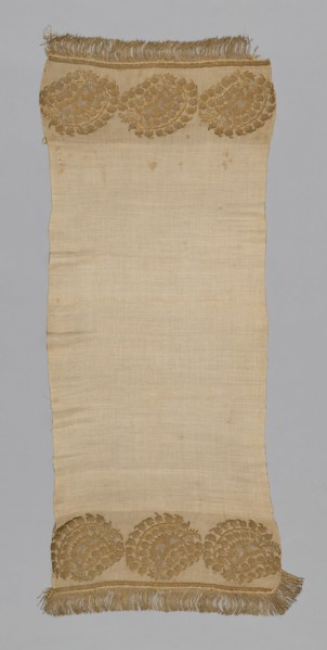Towel or Napkin, Turkey, 1850/1900. Creator: Unknown.