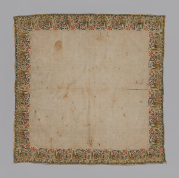 Cover or Handkerchief, Turkey, 19th century. Creator: Unknown.