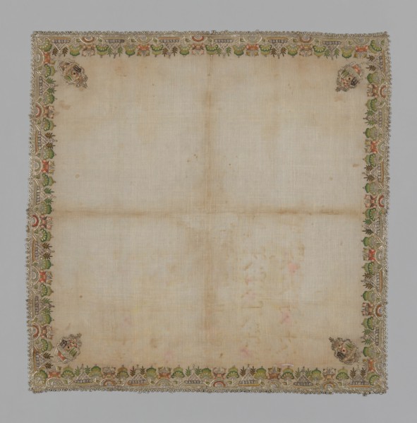 Cover or Handkerchief, Turkey, 19th century. Creator: Unknown.