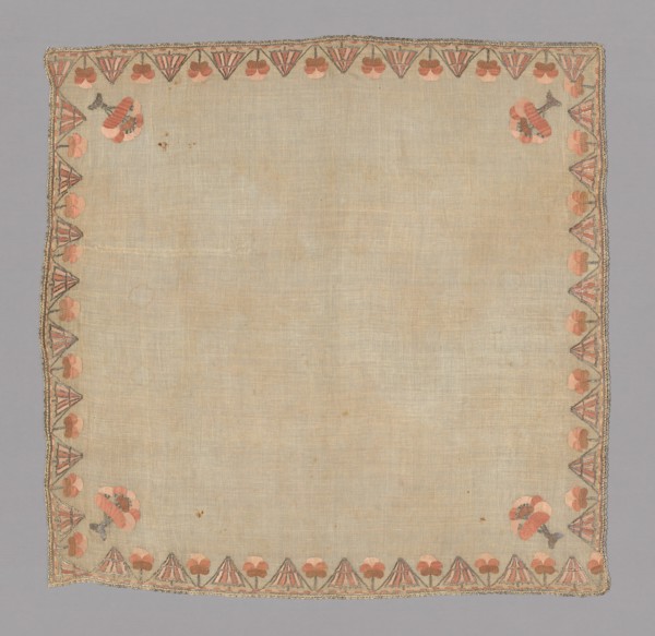 Cover or Handkerchief, Turkey, 1800/1850. Creator: Unknown.