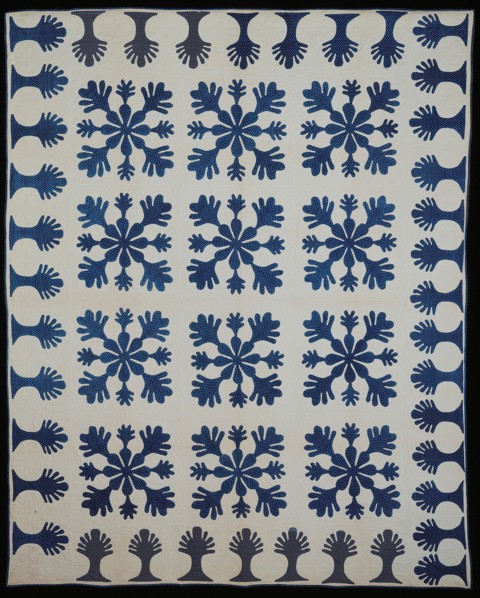Bedcover (Bride's Quilt), United States, 1861. Creator: Unknown.