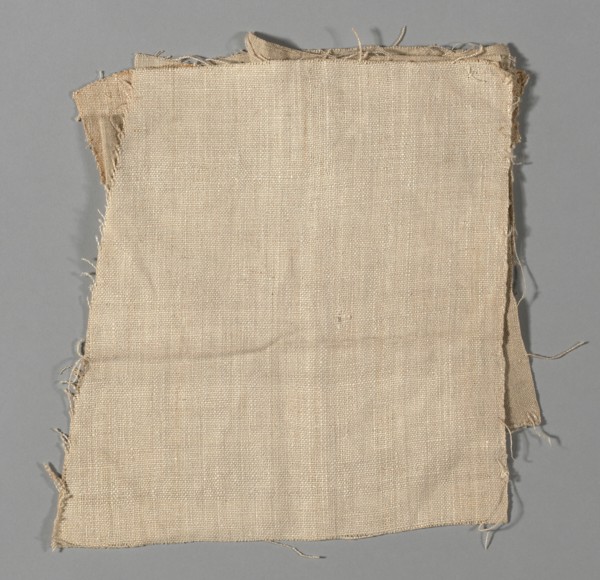 Handwoven Linen Samples (5), United States, Early 19th century. Creator: Unknown.