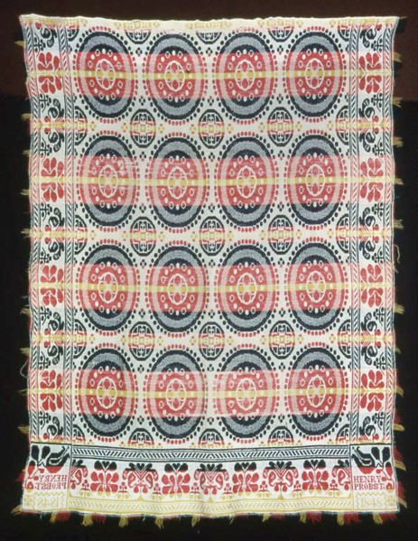 Coverlet, Pennsylvania, 1848. Creator: Unknown.