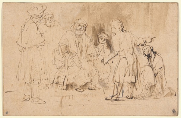 Jacob Shown Joseph’s Blood-Stained Coat, c. 1660. Creator: Aert de Gelder.