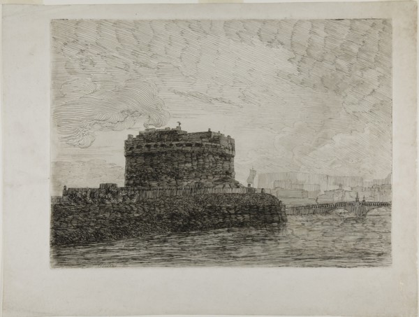 Castel Sant'Angelo, 1746. Creator: Alexander Cozens.